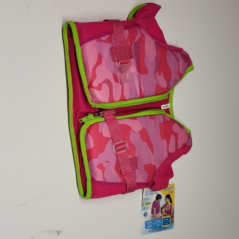 Pink and Green Camouflage Life Vest